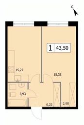 Apartment Sale, 43.5 sq. m. at SELF (Self), 3rd Grazhdanskaya Street, 35, Moscow, Russia #2 Apartment Sale, 43.5 sq. m. at SELF (Self), 3rd Grazhdanskaya Street, 35, Moscow, Russia #2