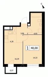 Apartment Sale, 40 sq. m. at SELF (Self), 3rd Grazhdanskaya Street, 35, Moscow, Russia #4