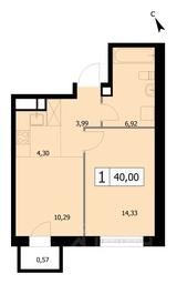 Apartment Sale, 40 sq. m. at SELF (Self), 3rd Grazhdanskaya Street, 35, Moscow, Russia #2