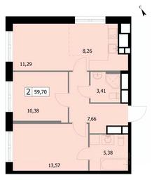1-BD Apartment Sale, 59.7 sq. m. at SELF (Self), 3rd Grazhdanskaya Street, 35, Moscow, Russia #3 1-BD Apartment Sale, 59.7 sq. m. at SELF (Self), 3rd Grazhdanskaya Street, 35, Moscow, Russia #3