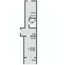 Apartment Sale, 43 sq. m. at Klever, Gorzhovitskaya ulitsa, Khotkovo, Sergiyevo-Posadskiy Urban District, Moscow Region, Russia #2