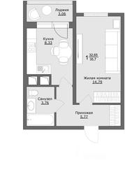 Apartment Sale, 35.5平方米 at Klever, Gorzhovitskaya ulitsa, Khotkovo, Sergiyevo-Posadskiy Urban District, Moscow Region, Russia #2