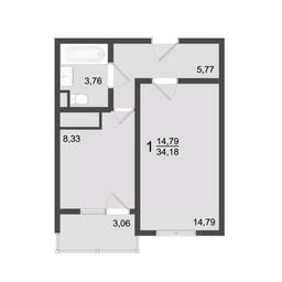 Apartment Sale, 35.7平方米 at Klever, Gorzhovitskaya ulitsa, Khotkovo, Sergiyevo-Posadskiy Urban District, Moscow Region, Russia #2 Apartment Sale, 35.7平方米 at Klever, Gorzhovitskaya ulitsa, Khotkovo, Sergiyevo-Posadskiy Urban District, Moscow Region, Russia #2