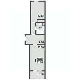 Apartment Sale, 42.6平方米 at Klever, Gorzhovitskaya ulitsa, Khotkovo, Sergiyevo-Posadskiy Urban District, Moscow Region, Russia #2