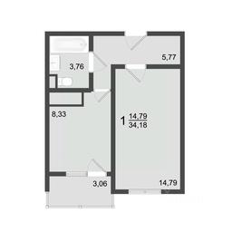 Apartment Sale, 35.6平方米 at Klever, Gorzhovitskaya ulitsa, Khotkovo, Sergiyevo-Posadskiy Urban District, Moscow Region, Russia #2 Apartment Sale, 35.6平方米 at Klever, Gorzhovitskaya ulitsa, Khotkovo, Sergiyevo-Posadskiy Urban District, Moscow Region, Russia #2