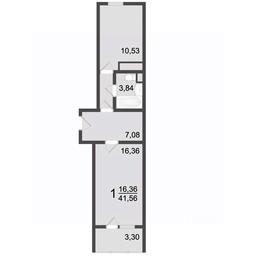 Apartment Sale, 42.6平方米 at Klever, Gorzhovitskaya ulitsa, Khotkovo, Sergiyevo-Posadskiy Urban District, Moscow Region, Russia #2