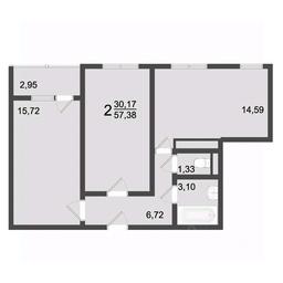 2-BD Apartment Sale, 58.3平方米 at Klever, Gorzhovitskaya ulitsa, Khotkovo, Sergiyevo-Posadskiy Urban District, Moscow Region, Russia #2 2-BD Apartment Sale, 58.3平方米 at Klever, Gorzhovitskaya ulitsa, Khotkovo, Sergiyevo-Posadskiy Urban District, Moscow Region, Russia #2
