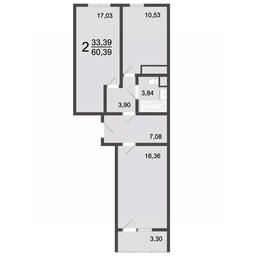 1-BD Apartment Sale, 61.9平方米 at Klever, Gorzhovitskaya ulitsa, Khotkovo, Sergiyevo-Posadskiy Urban District, Moscow Region, Russia #2 1-BD Apartment Sale, 61.9平方米 at Klever, Gorzhovitskaya ulitsa, Khotkovo, Sergiyevo-Posadskiy Urban District, Moscow Region, Russia #2