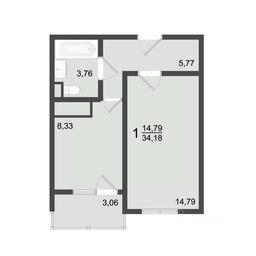 Apartment Sale, 35.7平方米 at Klever, Gorzhovitskaya ulitsa, Khotkovo, Sergiyevo-Posadskiy Urban District, Moscow Region, Russia #2 Apartment Sale, 35.7平方米 at Klever, Gorzhovitskaya ulitsa, Khotkovo, Sergiyevo-Posadskiy Urban District, Moscow Region, Russia #2