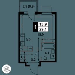 Apartment Sale, 29.1 sq. m. at 1 Izmajlovskij, Montazhnaya Street, 8с13, Moscow, Russia #3 Apartment Sale, 29.1 sq. m. at 1 Izmajlovskij, Montazhnaya Street, 8с13, Moscow, Russia #3