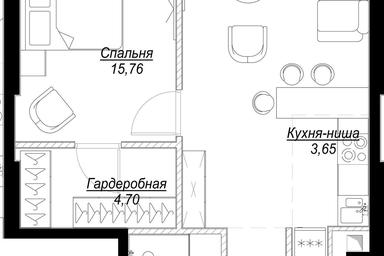 1-BD Apartment Sale, 56.23平方米 at Famous, Bagrationovsky Drive, 5к2, Moscow, Russia #2 1-BD Apartment Sale, 56.23平方米 at Famous, Bagrationovsky Drive, 5к2, Moscow, Russia #2