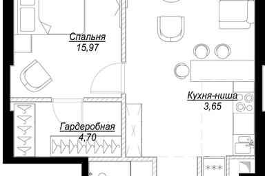 1-BD Apartment Sale, 56.7平方米 at Famous, Bagrationovsky Drive, 5к2, Moscow, Russia #2 1-BD Apartment Sale, 56.7平方米 at Famous, Bagrationovsky Drive, 5к2, Moscow, Russia #2