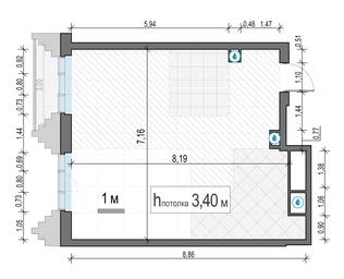1-BD Apartment Sale, 56平方米 at Tishinskiy bulvar, Gruzinsky Val Street, 10, Moscow, Russia #3