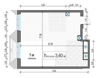 1-BD Apartment Sale, 56 sq. m. at Tishinskiy bulvar, Gruzinsky Val Street, 10, Moscow, Russia #3