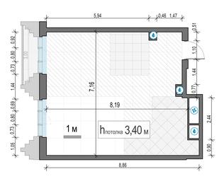 1-BD Apartment Sale, 56平方米 at Tishinskiy bulvar, Gruzinsky Val Street, 10, Moscow, Russia #3 1-BD Apartment Sale, 56平方米 at Tishinskiy bulvar, Gruzinsky Val Street, 10, Moscow, Russia #3