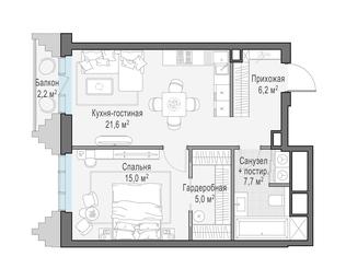 1-BD Apartment Sale, 56平方米 at Tishinskiy bulvar, Gruzinsky Val Street, 10, Moscow, Russia #2 1-BD Apartment Sale, 56平方米 at Tishinskiy bulvar, Gruzinsky Val Street, 10, Moscow, Russia #2