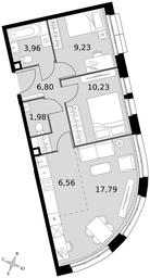 3-BD Apartment Sale, 56.55 sq. m. at Dvizhenie. Govorovo, Центральная улица, 47, деревня Говорово, поселение Московский, Москва, Россия #3 3-BD Apartment Sale, 56.55 sq. m. at Dvizhenie. Govorovo, Центральная улица, 47, деревня Говорово, поселение Московский, Москва, Россия #3