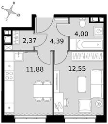 1-BD Apartment Sale, 35.19 sq. m. at Dvizhenie. Govorovo, Центральная улица, 47, деревня Говорово, поселение Московский, Москва, Россия #3 1-BD Apartment Sale, 35.19 sq. m. at Dvizhenie. Govorovo, Центральная улица, 47, деревня Говорово, поселение Московский, Москва, Россия #3