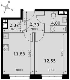 1-BD Apartment Sale, 35.19 sq. m. at Dvizhenie. Govorovo, Центральная улица, 47, деревня Говорово, поселение Московский, Москва, Россия #2 1-BD Apartment Sale, 35.19 sq. m. at Dvizhenie. Govorovo, Центральная улица, 47, деревня Говорово, поселение Московский, Москва, Россия #2