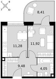 1-BD Apartment Sale, 45.14 sq. m. at Dvizhenie. Govorovo, Центральная улица, 47, деревня Говорово, поселение Московский, Москва, Россия #3 1-BD Apartment Sale, 45.14 sq. m. at Dvizhenie. Govorovo, Центральная улица, 47, деревня Говорово, поселение Московский, Москва, Россия #3