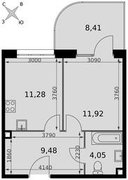 1-BD Apartment Sale, 45.14 sq. m. at Dvizhenie. Govorovo, Центральная улица, 47, деревня Говорово, поселение Московский, Москва, Россия #2 1-BD Apartment Sale, 45.14 sq. m. at Dvizhenie. Govorovo, Центральная улица, 47, деревня Говорово, поселение Московский, Москва, Россия #2