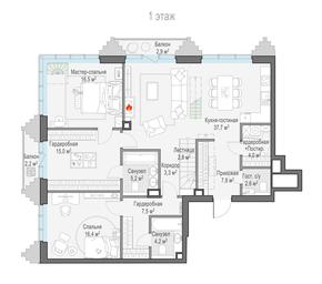 4-BD Apartment Sale, 169.9 sq. m. at Tishinskiy bulvar, Gruzinsky Val Street, 10, Moscow, Russia #4