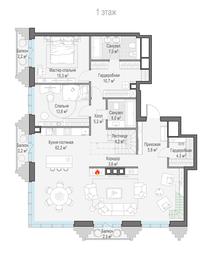 3-BD Apartment Sale, 193.3 sq. m. at Tishinskiy bulvar, Gruzinsky Val Street, 10, Moscow, Russia #4