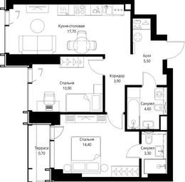 2-BD Apartment Sale, 61 sq. m. at VEER, Vereyskaya Street, Moscow, Russia #3 2-BD Apartment Sale, 61 sq. m. at VEER, Vereyskaya Street, Moscow, Russia #3