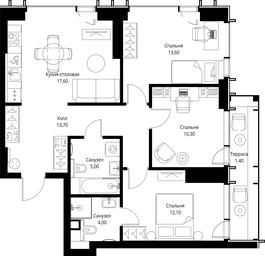 3-BD Apartment Sale, 77.7 sq. m. at VEER, Vereyskaya Street, Moscow, Russia #2 3-BD Apartment Sale, 77.7 sq. m. at VEER, Vereyskaya Street, Moscow, Russia #2