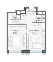 1-BD Apartment Sale, 44.9平方米 at Tishinskiy bulvar, Gruzinsky Val Street, 10, Moscow, Russia #4