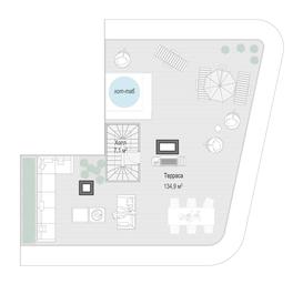 2-BD Apartment Sale, 162.6 sq. m. at Tishinskiy bulvar, Gruzinsky Val Street, 10, Moscow, Russia #2