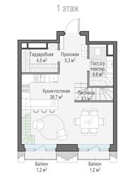 1-BD Apartment Sale, 63.4 sq. m. at Tishinskiy bulvar, Gruzinsky Val Street, 10, Moscow, Russia #3 1-BD Apartment Sale, 63.4 sq. m. at Tishinskiy bulvar, Gruzinsky Val Street, 10, Moscow, Russia #3