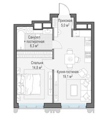 1-BD Apartment Sale, 44.9平方米 at Tishinskiy bulvar, Gruzinsky Val Street, 10, Moscow, Russia #4