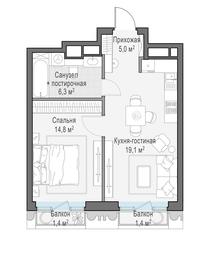 1-BD Apartment Sale, 45.7 sq. m. at Tishinskiy bulvar, Gruzinsky Val Street, 10, Moscow, Russia #4