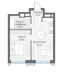 1-BD Apartment Sale, 44.9 sq. m. at Tishinskiy bulvar, Gruzinsky Val Street, 10, Moscow, Russia #4