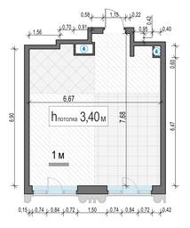 1-BD Apartment Sale, 45.6 sq. m. at Tishinskiy bulvar, Gruzinsky Val Street, 10, Moscow, Russia #2 1-BD Apartment Sale, 45.6 sq. m. at Tishinskiy bulvar, Gruzinsky Val Street, 10, Moscow, Russia #2