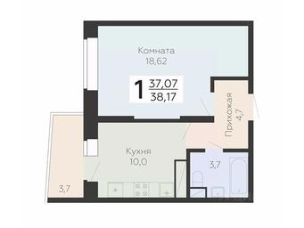 Apartment Sale, 38.17 sq. m. at Art-kvartal Onegin, Sadovaya Street, 3к1, Krasnaya Gorka Microdistrict, Podolsk, Moscow Region, Russia #2 Apartment Sale, 38.17 sq. m. at Art-kvartal Onegin, Sadovaya Street, 3к1, Krasnaya Gorka Microdistrict, Podolsk, Moscow Region, Russia #2