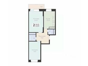 1-BD Apartment Sale, 65.69 sq. m. at Art-kvartal Onegin, Sadovaya Street, 3к1, Krasnaya Gorka Microdistrict, Podolsk, Moscow Region, Russia #2 1-BD Apartment Sale, 65.69 sq. m. at Art-kvartal Onegin, Sadovaya Street, 3к1, Krasnaya Gorka Microdistrict, Podolsk, Moscow Region, Russia #2