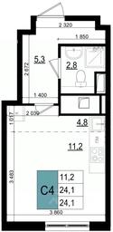 Apartment Sale, 25.3 sq. m. at Mikrorayon 6 6A, 6A mikrorayon, Odintsovo, Moscow Region, Russia #3 Apartment Sale, 25.3 sq. m. at Mikrorayon 6 6A, 6A mikrorayon, Odintsovo, Moscow Region, Russia #3