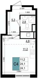 Apartment Sale, 25.3 sq. m. at Mikrorayon 6 6A, 6A mikrorayon, Odintsovo, Moscow Region, Russia #3 Apartment Sale, 25.3 sq. m. at Mikrorayon 6 6A, 6A mikrorayon, Odintsovo, Moscow Region, Russia #3
