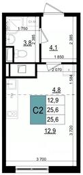 Apartment Sale, 26.8 sq. m. at Mikrorayon 6 6A, 6A mikrorayon, Odintsovo, Moscow Region, Russia #3