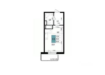 Apartment Sale, 26.8 sq. m. at Mikrorayon 6 6A, 6A mikrorayon, Odintsovo, Moscow Region, Russia #2 Apartment Sale, 26.8 sq. m. at Mikrorayon 6 6A, 6A mikrorayon, Odintsovo, Moscow Region, Russia #2