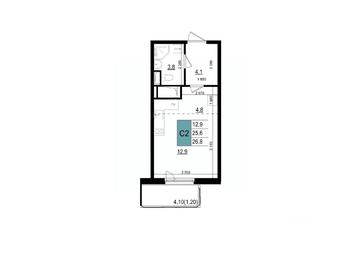 Apartment Sale, 26.8 sq. m. at Mikrorayon 6 6A, 6A mikrorayon, Odintsovo, Moscow Region, Russia #2 Apartment Sale, 26.8 sq. m. at Mikrorayon 6 6A, 6A mikrorayon, Odintsovo, Moscow Region, Russia #2