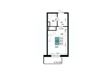 Apartment Sale, 26.8 sq. m. at Mikrorayon 6 6A, 6A mikrorayon, Odintsovo, Moscow Region, Russia #2 Apartment Sale, 26.8 sq. m. at Mikrorayon 6 6A, 6A mikrorayon, Odintsovo, Moscow Region, Russia #2