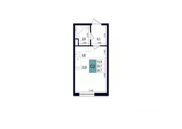 Apartment Sale, 26.7 sq. m. at Mikrorayon 6 6A, 6A mikrorayon, Odintsovo, Moscow Region, Russia #2 Apartment Sale, 26.7 sq. m. at Mikrorayon 6 6A, 6A mikrorayon, Odintsovo, Moscow Region, Russia #2