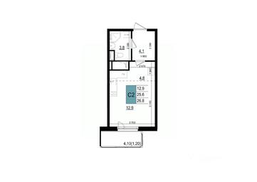 Apartment Sale, 26.8 sq. m. at Mikrorayon 6 6A, 6A mikrorayon, Odintsovo, Moscow Region, Russia #2 Apartment Sale, 26.8 sq. m. at Mikrorayon 6 6A, 6A mikrorayon, Odintsovo, Moscow Region, Russia #2