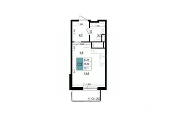 Apartment Sale, 28.1 sq. m. at Mikrorayon 6 6A, 6A mikrorayon, Odintsovo, Moscow Region, Russia #2 Apartment Sale, 28.1 sq. m. at Mikrorayon 6 6A, 6A mikrorayon, Odintsovo, Moscow Region, Russia #2