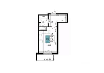 Apartment Sale, 29.1 sq. m. at Mikrorayon 6 6A, 6A mikrorayon, Odintsovo, Moscow Region, Russia #2 Apartment Sale, 29.1 sq. m. at Mikrorayon 6 6A, 6A mikrorayon, Odintsovo, Moscow Region, Russia #2