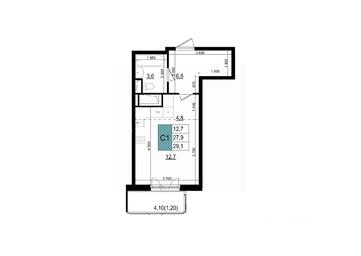 Apartment Sale, 29.1平方米 at Mikrorayon 6 6A, 6A mikrorayon, Odintsovo, Moscow Region, Russia #2 Apartment Sale, 29.1平方米 at Mikrorayon 6 6A, 6A mikrorayon, Odintsovo, Moscow Region, Russia #2