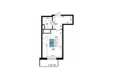 Apartment Sale, 29.1 sq. m. at Mikrorayon 6 6A, 6A mikrorayon, Odintsovo, Moscow Region, Russia #2 Apartment Sale, 29.1 sq. m. at Mikrorayon 6 6A, 6A mikrorayon, Odintsovo, Moscow Region, Russia #2